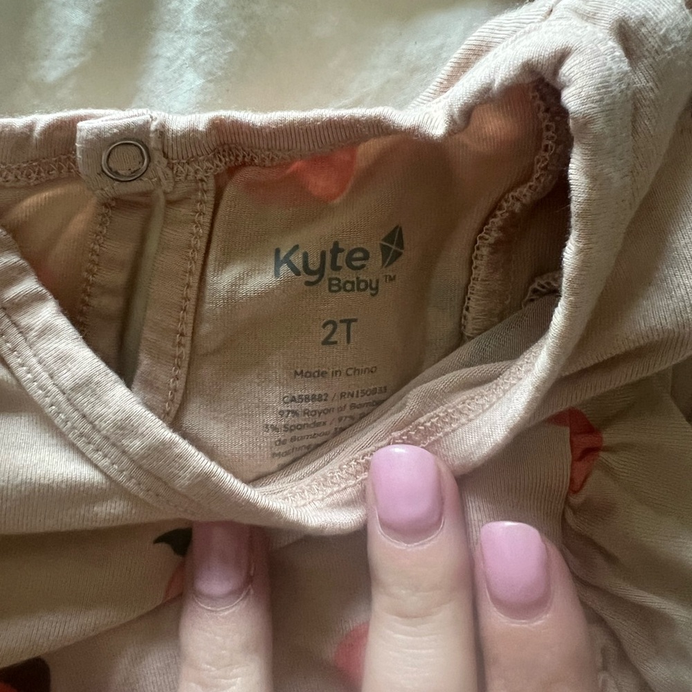 Kyte Baby Peach Bubble Romper - Picture 2 of 2